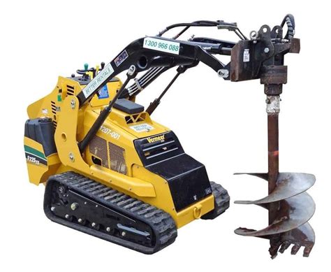 mini excavator auger power unit|mini ex post hole digger.